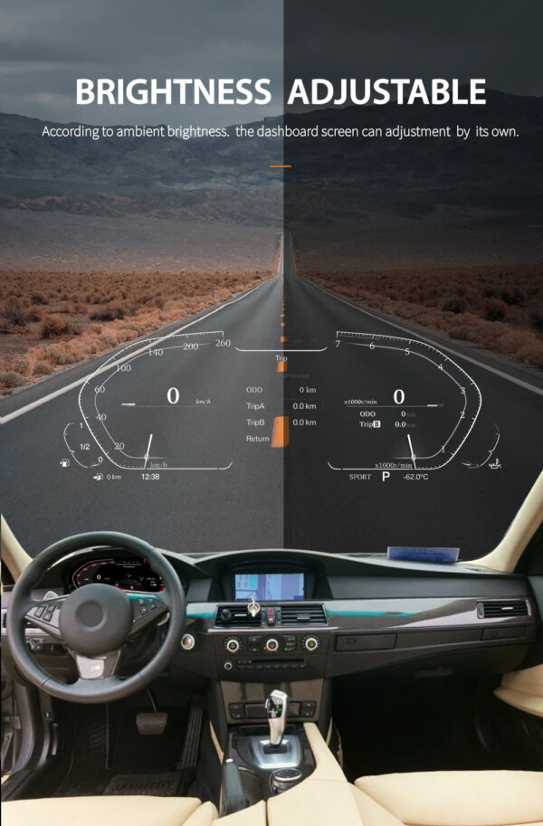 2025 Latest 12.3'' Original Digital LCD Dashboard For BMW 5 Series E60 E61 E63 E64 525D Cluster instrument Cockpit speedometer - Image 5