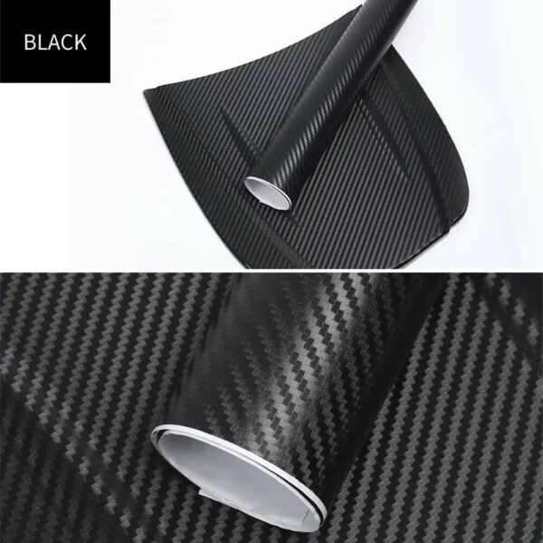 30x127cm Car 3D Carbon Fiber Roll Film Stickers DIY Vinyl Film Auto Interior Styling Carbon Fiber Decorative Decals - Image 9