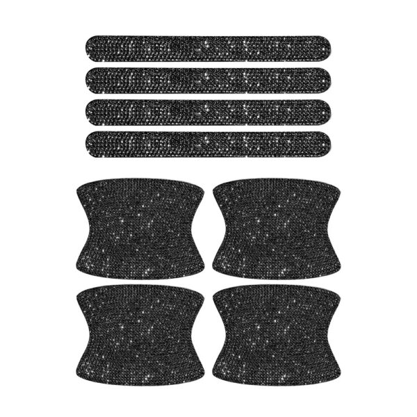 8Pcs Bling Crystal Diamond Rhinestone Car Door Handle Decoration Sticker Auto Handle Door Bowl Anti-scratch Protector Sticker - Image 12