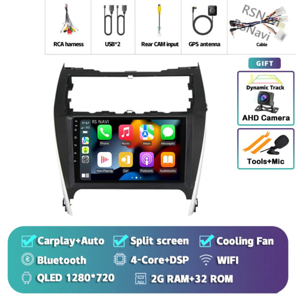 Android 14 Carplay Auto Car Radio For Toyota Camry 7 XV 50 55 2012 - 2017 Navigation GPS Multimedia Player video Stereo WIFI+4G - Image 14