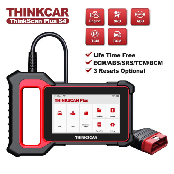 THINKCAR THINKSCAN PLUS S4 S7 ABS SRS ECM System Car Diagnostic Tools OBD2 Auto Scanner OBD 2 Code Coder Reader Free Update - Image 7