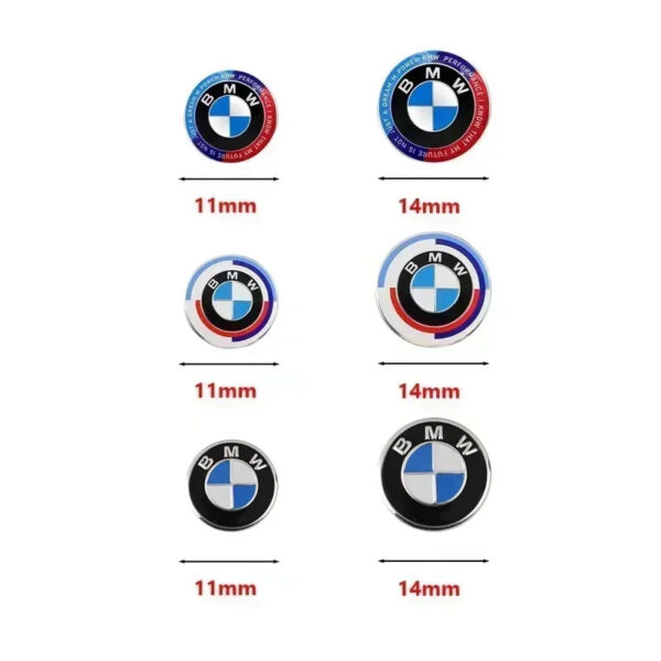11/14mm Car Key Emblem Stickers Auto Keyhole Logo Decals For BMW 50th Kith GT G30 G20 G05 G11 E48 F30 F10 E90 F20 E46 X3 X6 E93 - Image 5