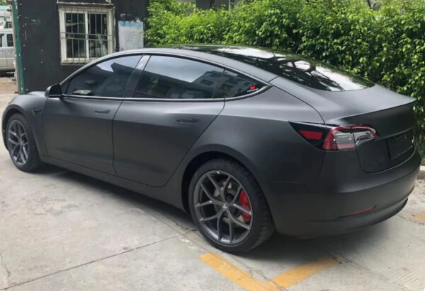 Black Matte Car Vinyl Film Self-adhesive Auto Motorcycle Body Wrapping Film Matt Black Wrap Vinyl Air Release Car Accessories - Image 3