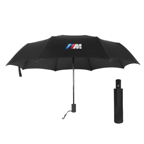 Car Styling Car Logo Business Umbrella Windproof Automatic Threefolding Umbrella Auto Guard Accessories For BMW M E90 E60 F30 - Image 3