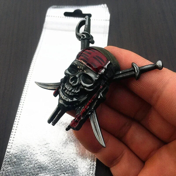 Car Styling 3D Metal Pirate Skull Emblem Badge Stickers Decals Auto Motorcycle Cover Scratches Personality Decor Accessories - Image 5